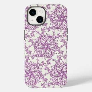 mediaeval flower pattern phone case