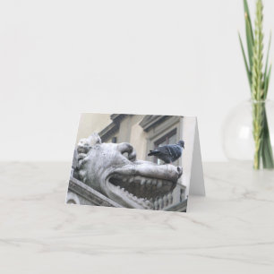 Mediaeval Gargoyle Blank Note Card