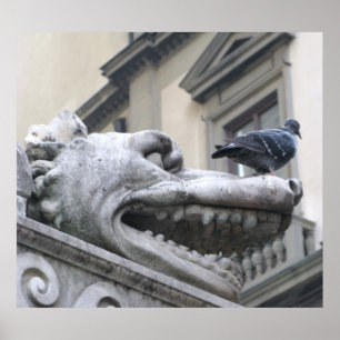 Mediaeval Gargoyle Poster