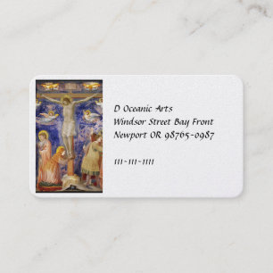 Mediaeval Good Friday Scene Business Card