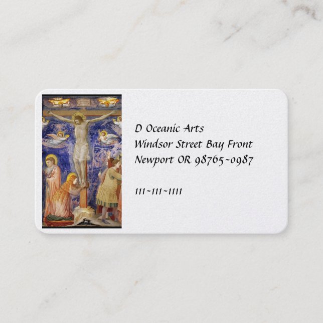 Mediaeval Good Friday Scene Business Card (Front)