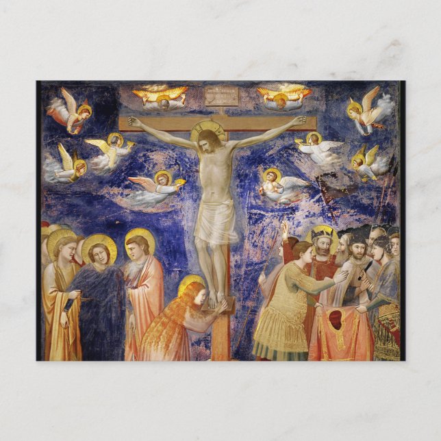 Mediaeval Good Friday Scene Postcard (Front)
