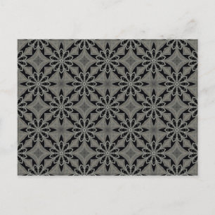 Mediaeval gothic flower postcard