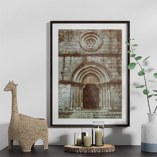 Mediaeval gothic portal in Santiago de Antas Photo Print
