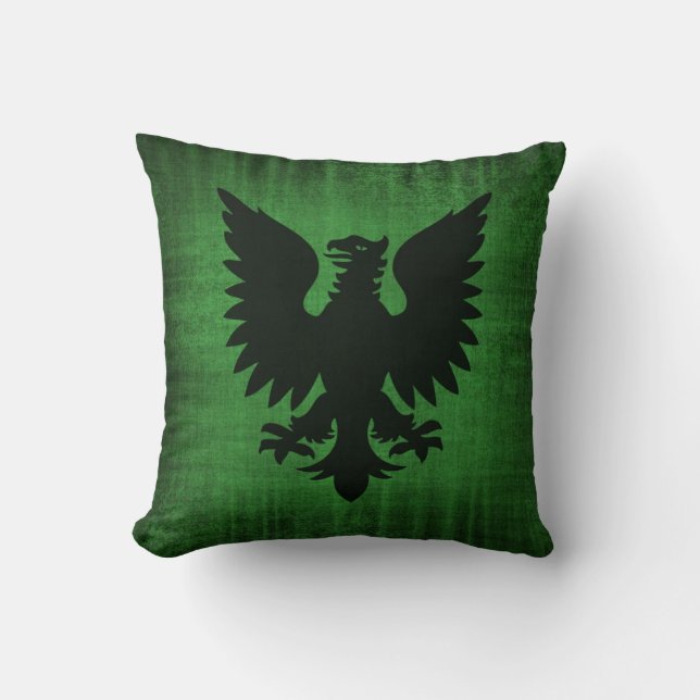 Mediaeval Green Velvet Cushion (Front)
