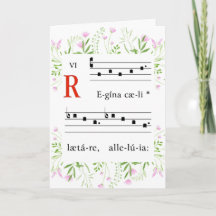 Mediaeval Gregorian Chant Floral Religious Easter 