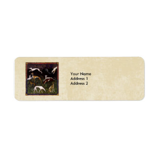 Mediaeval Greyhounds in the Deep Woods Custom