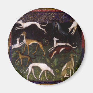 Mediaeval Greyhounds in the Deep Woods Magnet