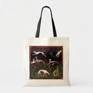 Mediaeval Greyhounds in the Deep Woods Tote Bag