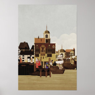 Mediaeval Harbour Poster