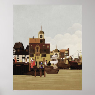 Mediaeval Harbour Poster