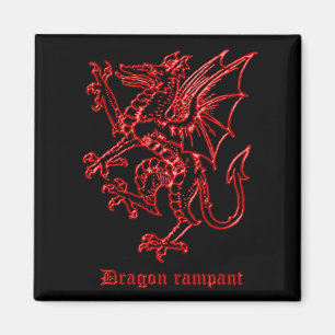 Mediaeval Heraldry Dragon Magnet
