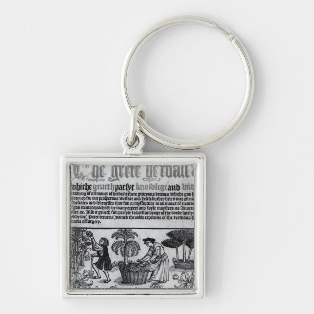 Mediaeval Herb Garden Key Ring (Front)