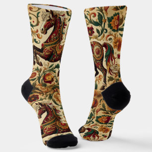 Mediaeval Horse Crew Socks