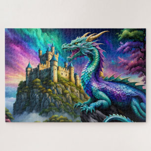 Mediaeval Iridescent Dragon Jigsaw Puzzle