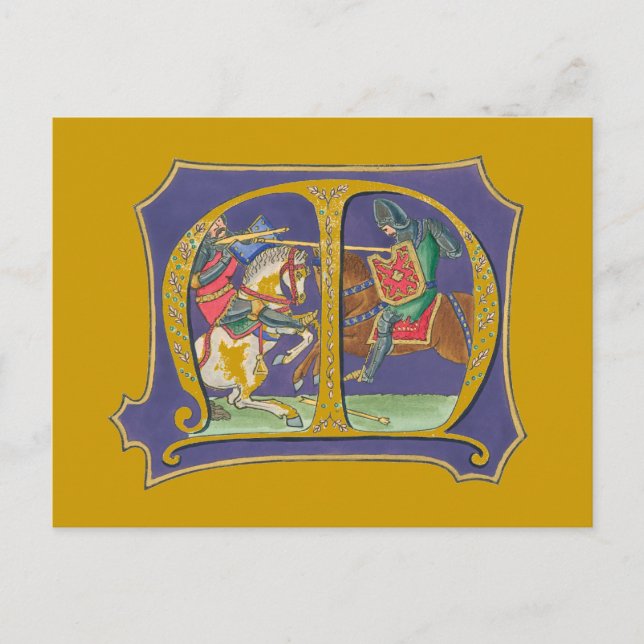 Mediaeval Joust Postcard (Front)