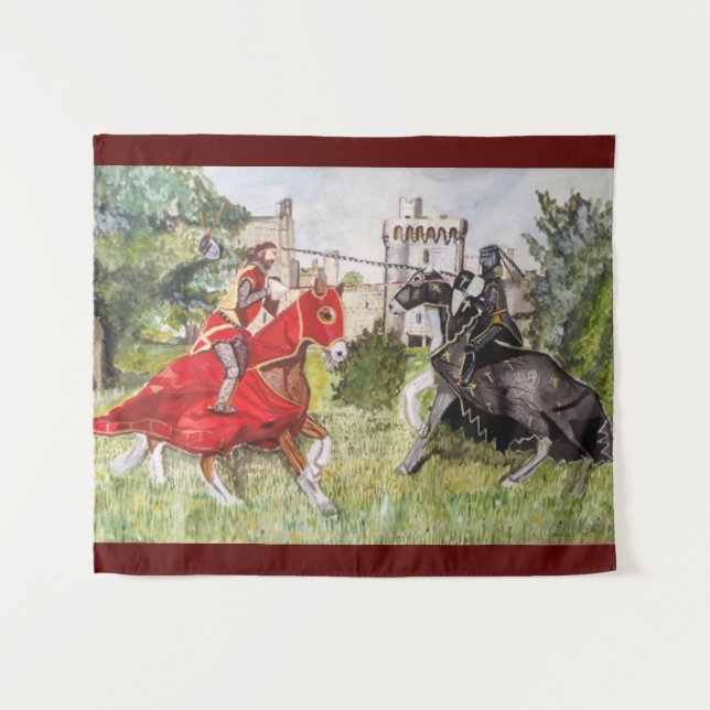 Mediaeval Joust Tapestry (Front (Horizontal))