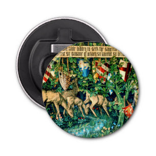 Mediaeval King Arthur William Morris Bottle Opener