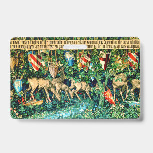 Mediaeval King Arthur William Morris ID Badge
