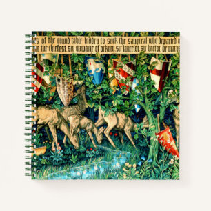 Mediaeval King Arthur William Morris Notebook