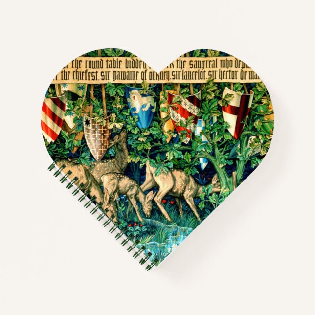 Mediaeval King Arthur William Morris Notebook (Front)