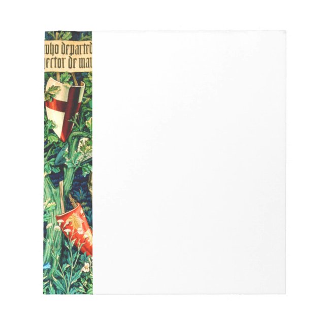 Mediaeval King Arthur William Morris Notepad (Front)