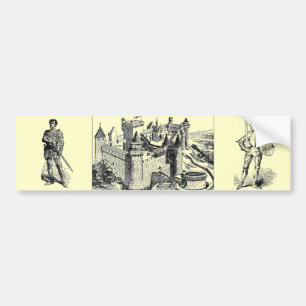 Mediaeval Knight Bumper Sticker