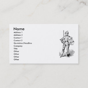 Mediaeval Knight Business Card