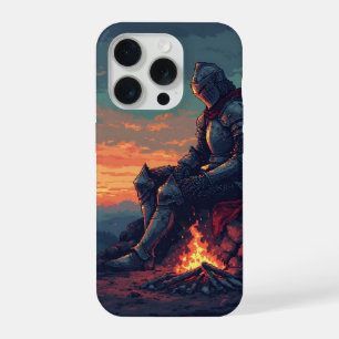 Mediaeval Knight by the Campfire – Fantasy iPhone  15 Pro Case
