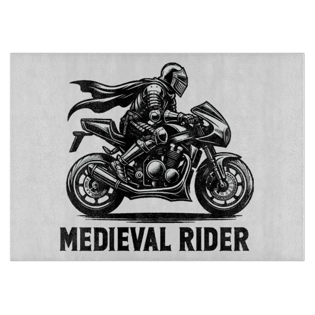 Mediaeval knight cutting board (Front)