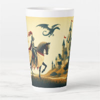 Mediaeval Knight/dragon/castle fantsy