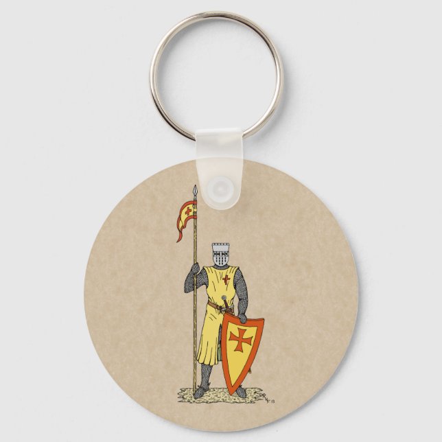 Mediaeval Knight Early 13th Century Key Ring (Front)