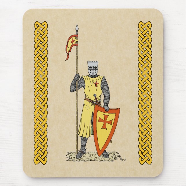 Mediaeval Knight Early 13th Century Mouse Pad (Front)