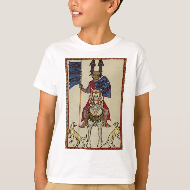 Mediaeval Knight Facing Forward T-Shirt (Front)