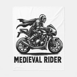 Mediaeval knight fleece blanket