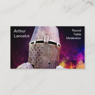 Mediaeval Knight Funny Customisable Business Card