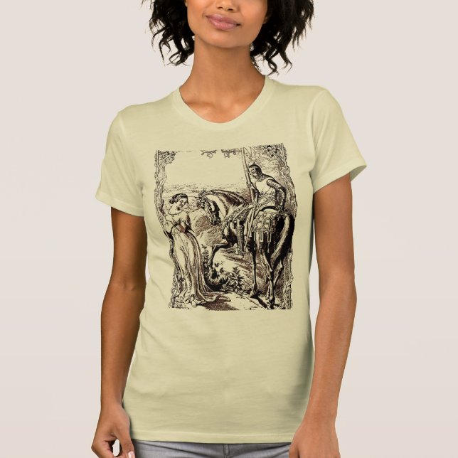 Mediaeval Knight & His Lady History-lover's Appare T-Shirt (Front)