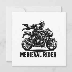 Mediaeval knight invitation