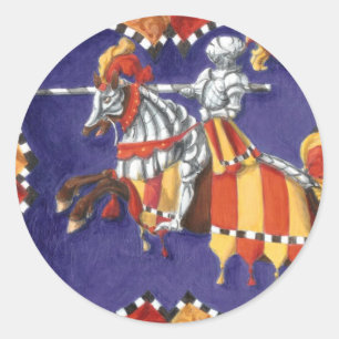 Mediaeval Knight Jousting Stickers