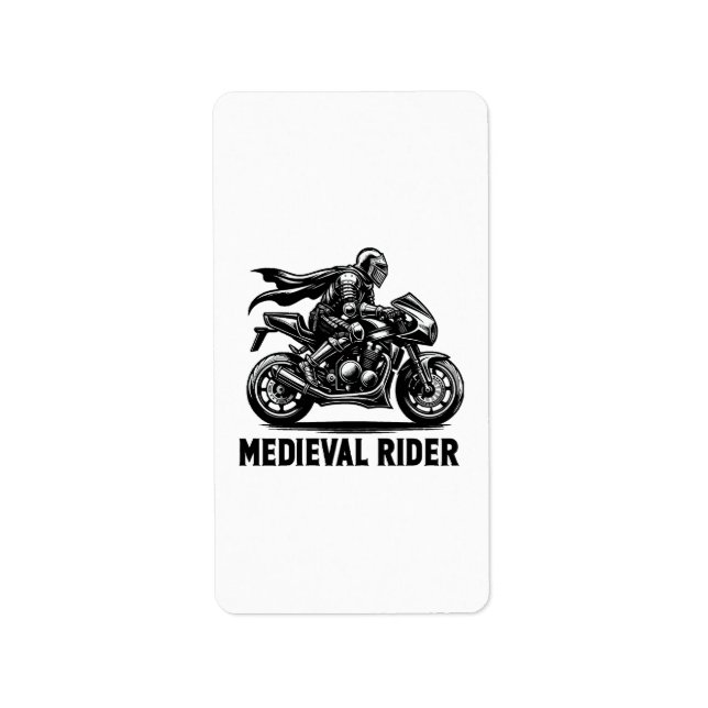 Mediaeval knight label (Front)