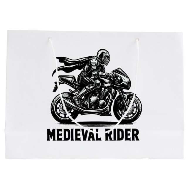 Mediaeval knight large gift bag (Back)