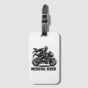 Mediaeval knight luggage tag