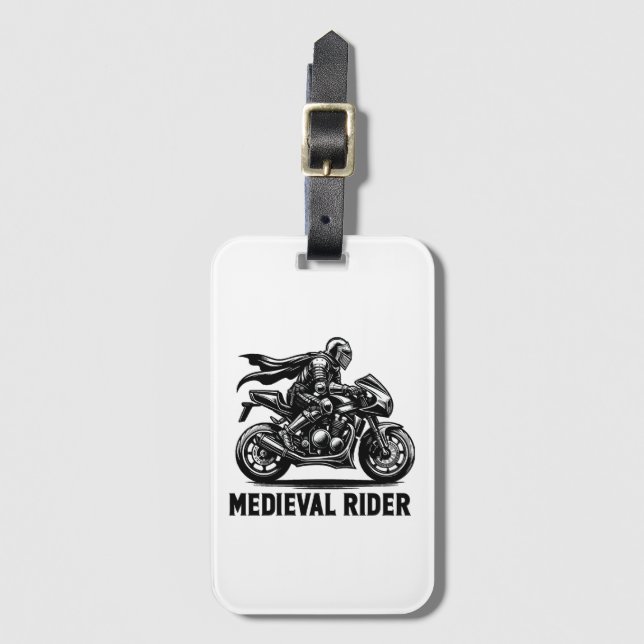 Mediaeval knight luggage tag (Front Vertical)