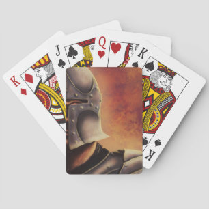 mediaeval knight playing cards