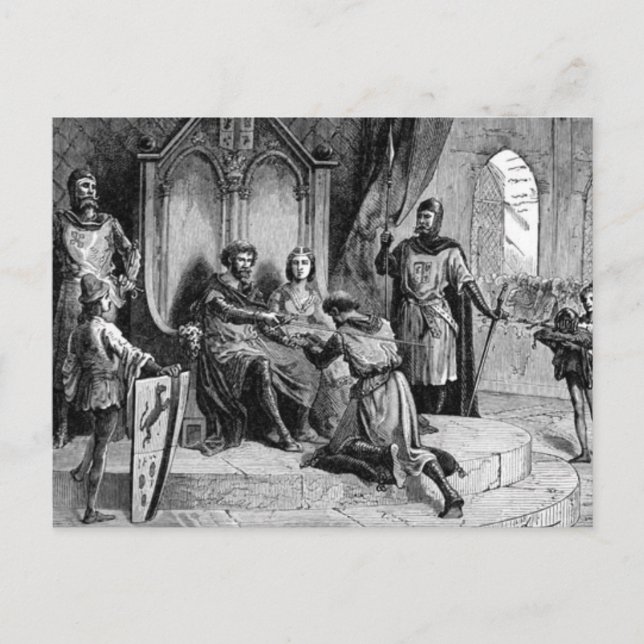 Mediaeval Knight Postcard (Front)