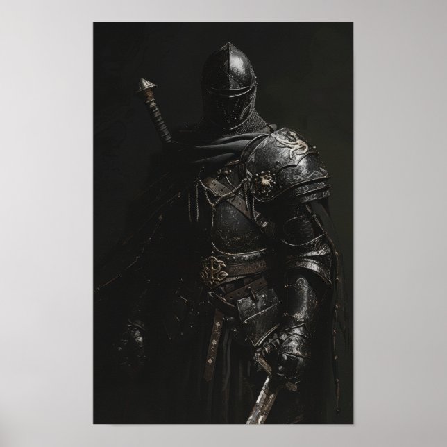 Mediaeval Knight Poster Artwork - Grim Dark Realis (Front)