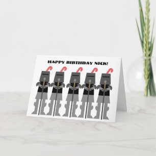 Mediaeval Knights Birthday Card