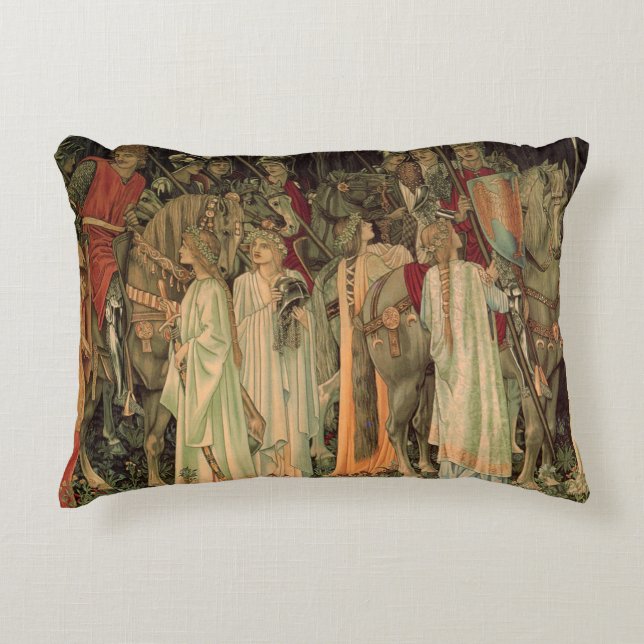 Mediaeval Knights of the Round Table Decorative Cushion (Front)