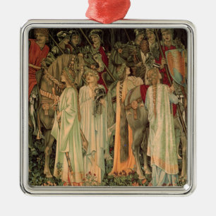 Mediaeval Knights of the Round Table Metal Tree Decoration