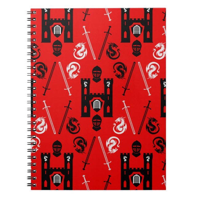 Mediaeval Knights Of The Round Table Notebook (Front)